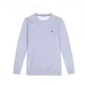 lacoste vintage sweat pull pullover light white long sing color